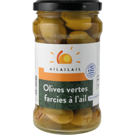 olives vertes farcies à l'ail AIL AIL AIL grece