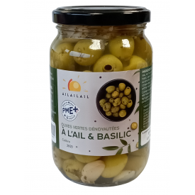 Olives vertes ail & basilic...